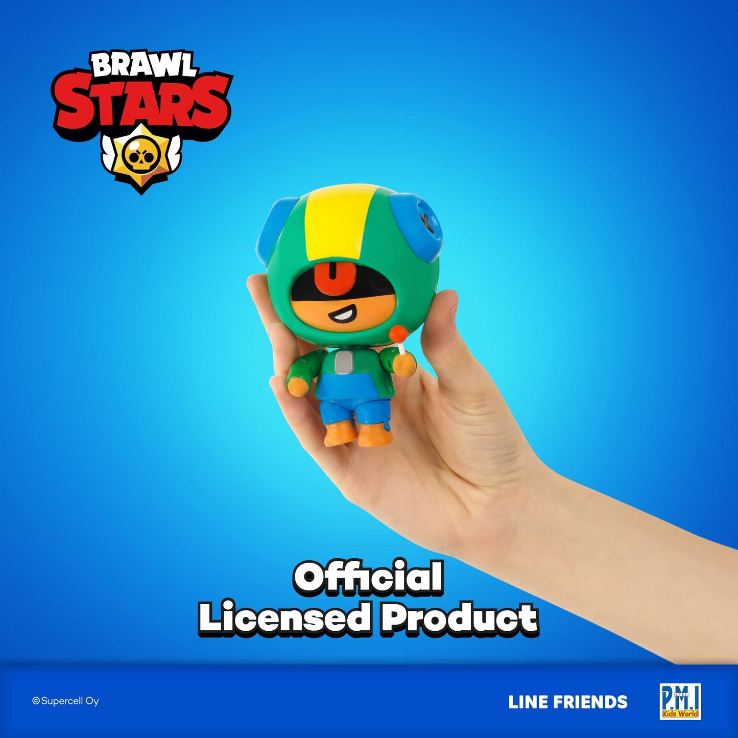 P.M.I. Brawl Stars Action Figures | All Five 4.5-Inch-Tall Collectibles | Brawl Stars Toys And Playable Mini Toys | Spike, Crow,