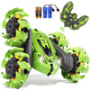 Remote Control Car, New Upgraded Double-Sided 360 Rotating Rc Toy Cars With Led Headlights, 2.4Ghz Rechargeable Electric Race St