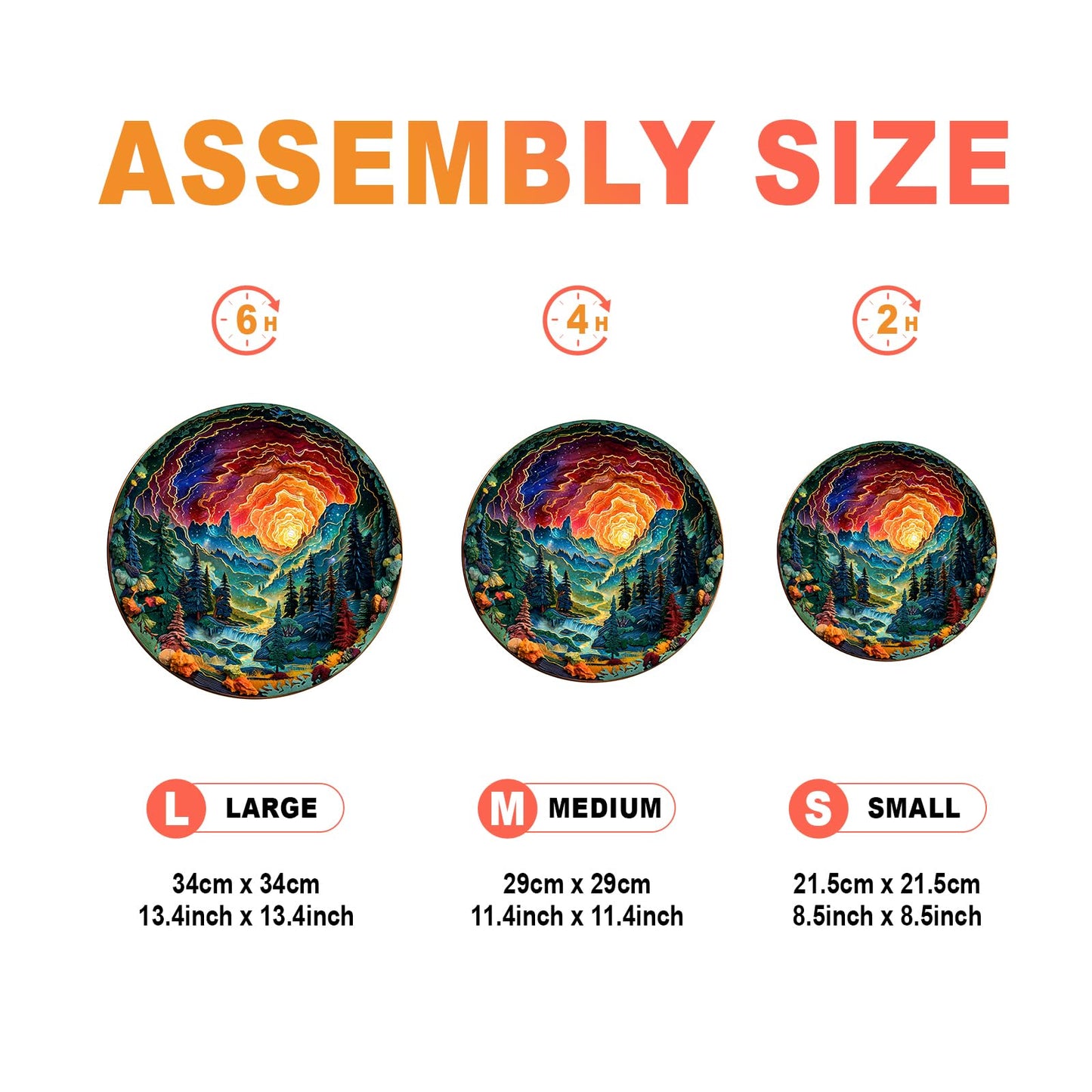 Wooden Puzzles For Adults - 3D Vision Effects Sky Wooden Jigsaw Puzzles - Unique Shaped Wooden Jigsaw Puzzles For Adults - Creat