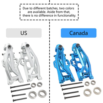 GDOOL Upgraded Metal C12007 Upper Arm & C12009 Rear Rocker Arm & C12010 Rear Steering Hub Spare Parts for 1:10 X07 X08 F10 X05 F
