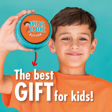 Charlie's Treasures Kids Joke Talking Button - 100+ Family-Friendly Jokes, Fun Plastic Prank Gift for Children