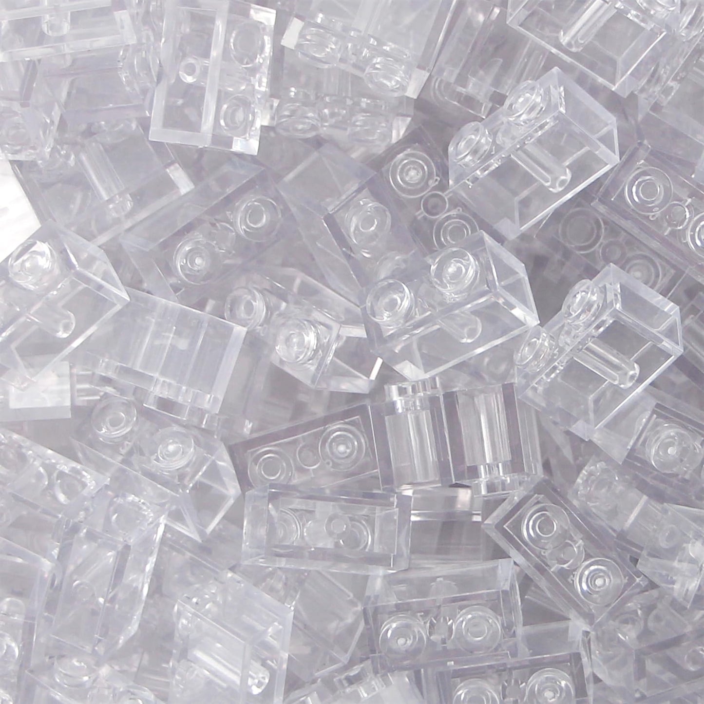 Feleph 1X2 Bricks Bulk 450 Pieces Clear Classic Basic Parts Building Creative Play Set Blocks Toy Accessories Compatible With 30