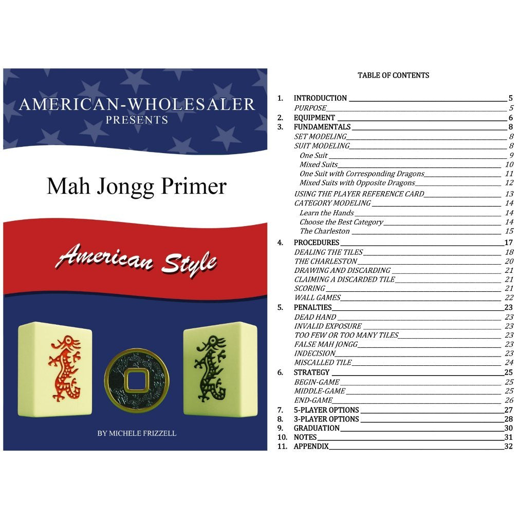 Metro Mah Jongg American Mah Jongg Set - 166 Premium White Tiles, Blue Canvas Bag, 21.5 Inches, Model AW-BLUEMETCANVAS