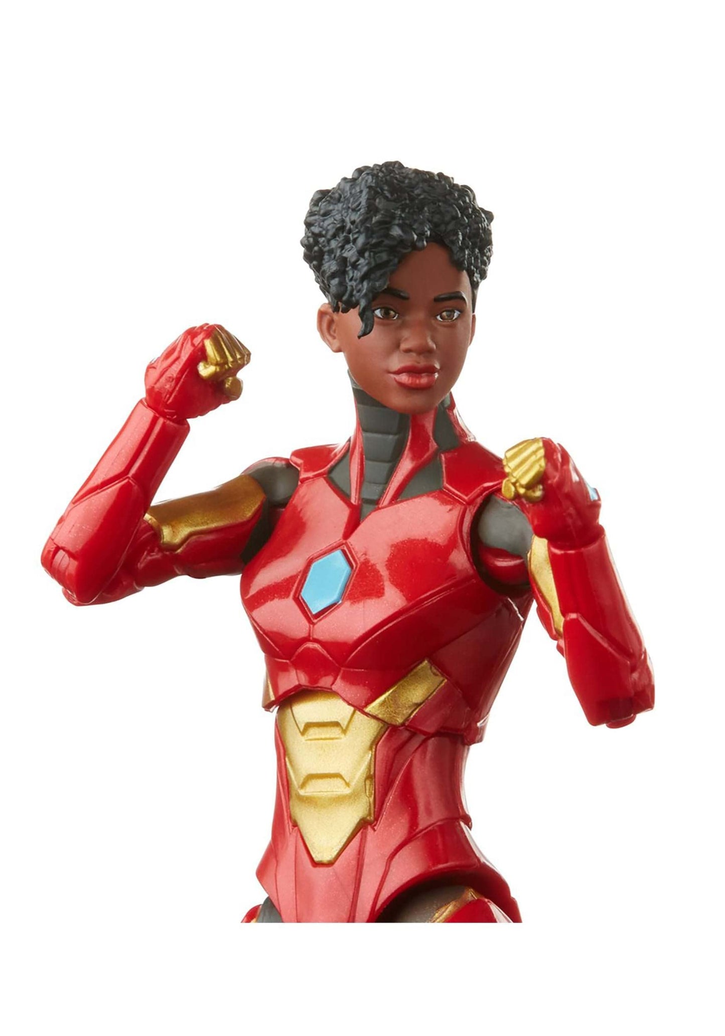 Marvel Hasbro Legends Series 6-inch Ironheart Action Figure Toy enhanced Design and Articulation Includes 5 Accessories and 1 Build-A-Figure Part Red gold