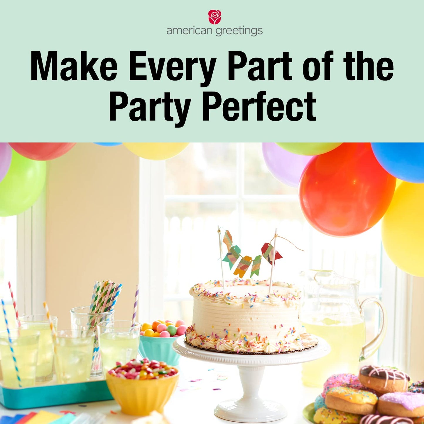 American Greetings Mermaid Party Supplies, Banner Decoration Kit (7-Count)