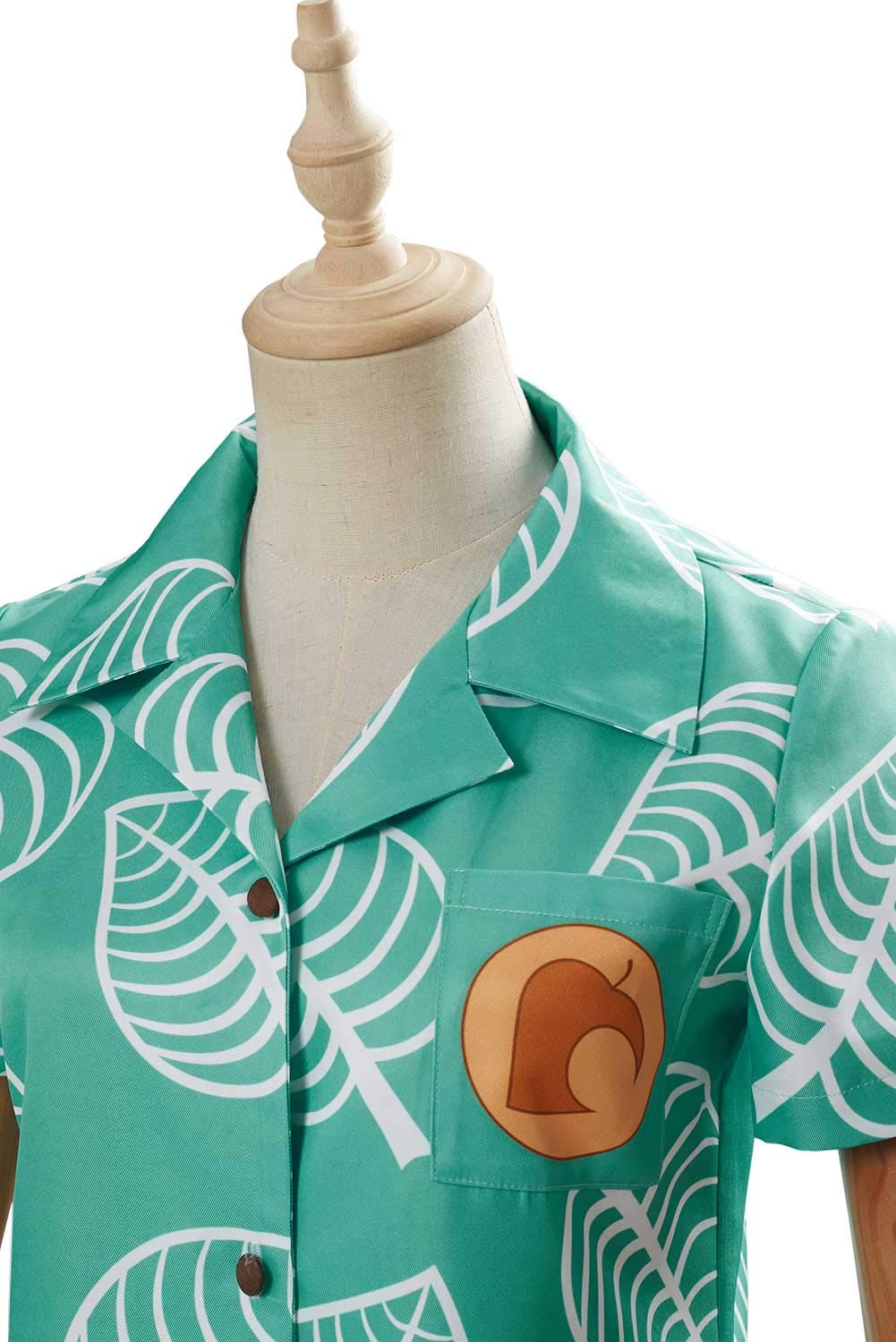 Unisex Animal Nook Tom Timmy Shirt Cosplay Costume Short Sleeve Button Up Tops,Mens,Medium