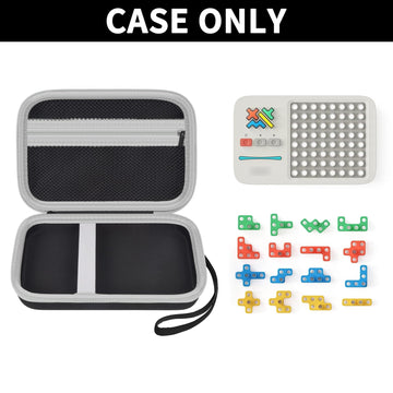 Case Compatible With Giiker Super Blocks Puzzle Game, Super Slide Brain Teaser Puzzle Holder, Organizer Storage Bag For Electronic Brain Game Console & Puzzles For Kids Boys And Girls -Box Only-Black
