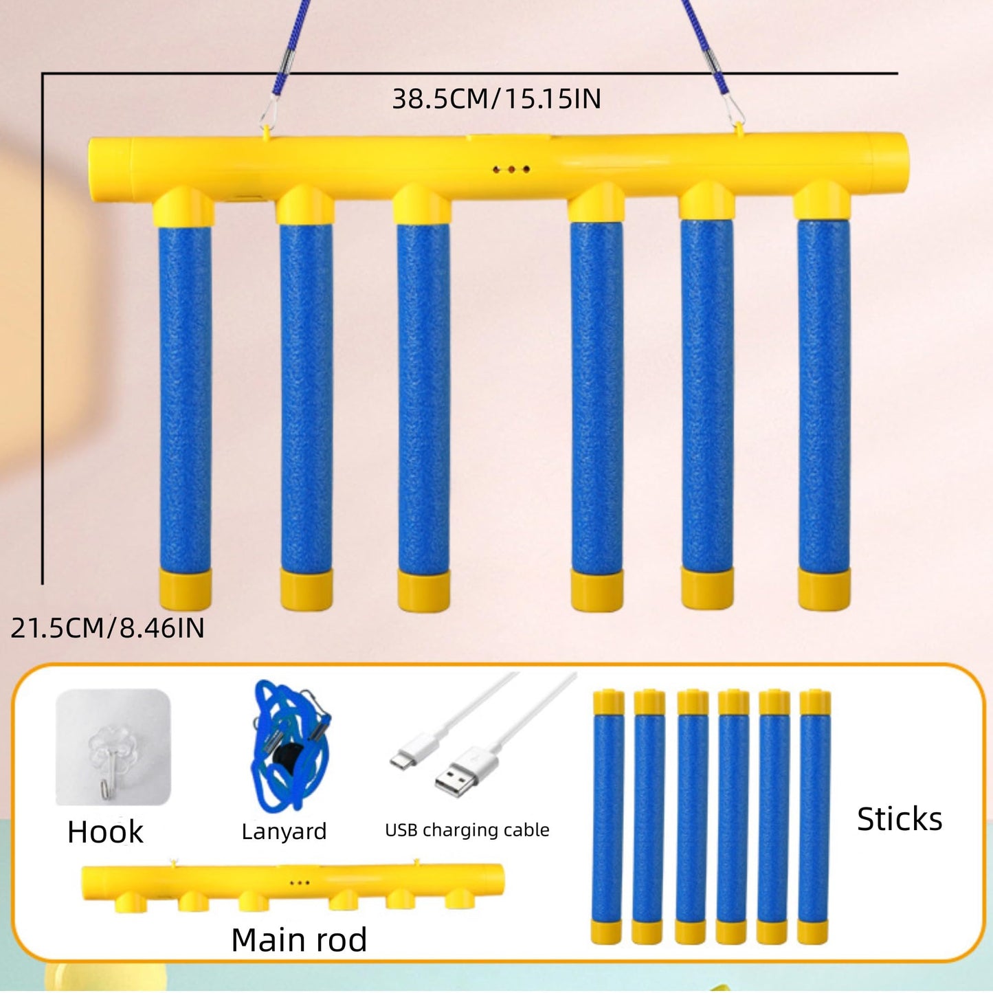 Upgrade Reflex Stick Game, Reflex Challenge Game, Hand Eye Coordination Training Toy, Drop Stick Hand Speed Challenge, Catching
