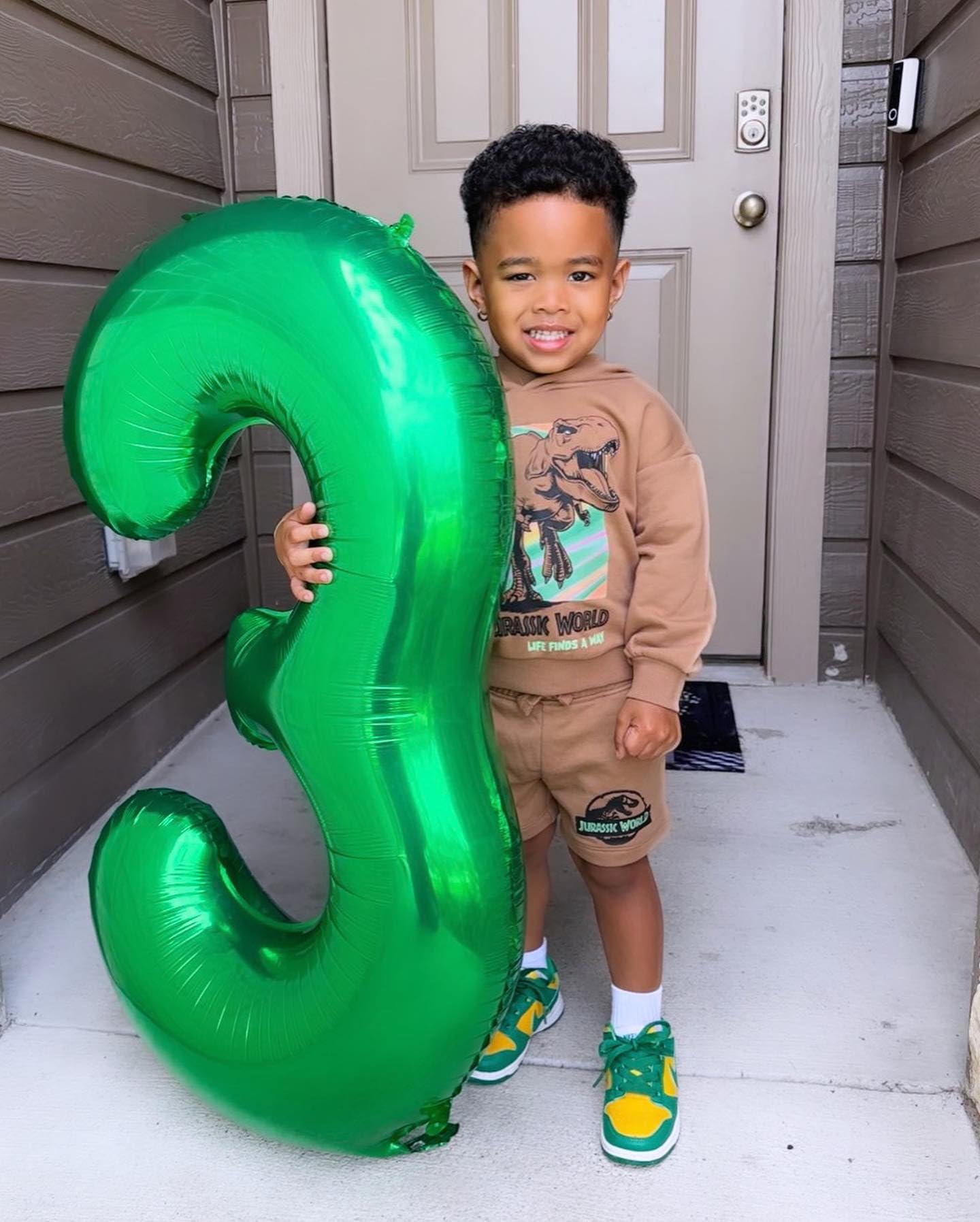 Green Number 3 Balloon 40 Inch, 3 Balloon Number, 3Rd Birthday Decorations, Green Party Supplies For Boys Girls