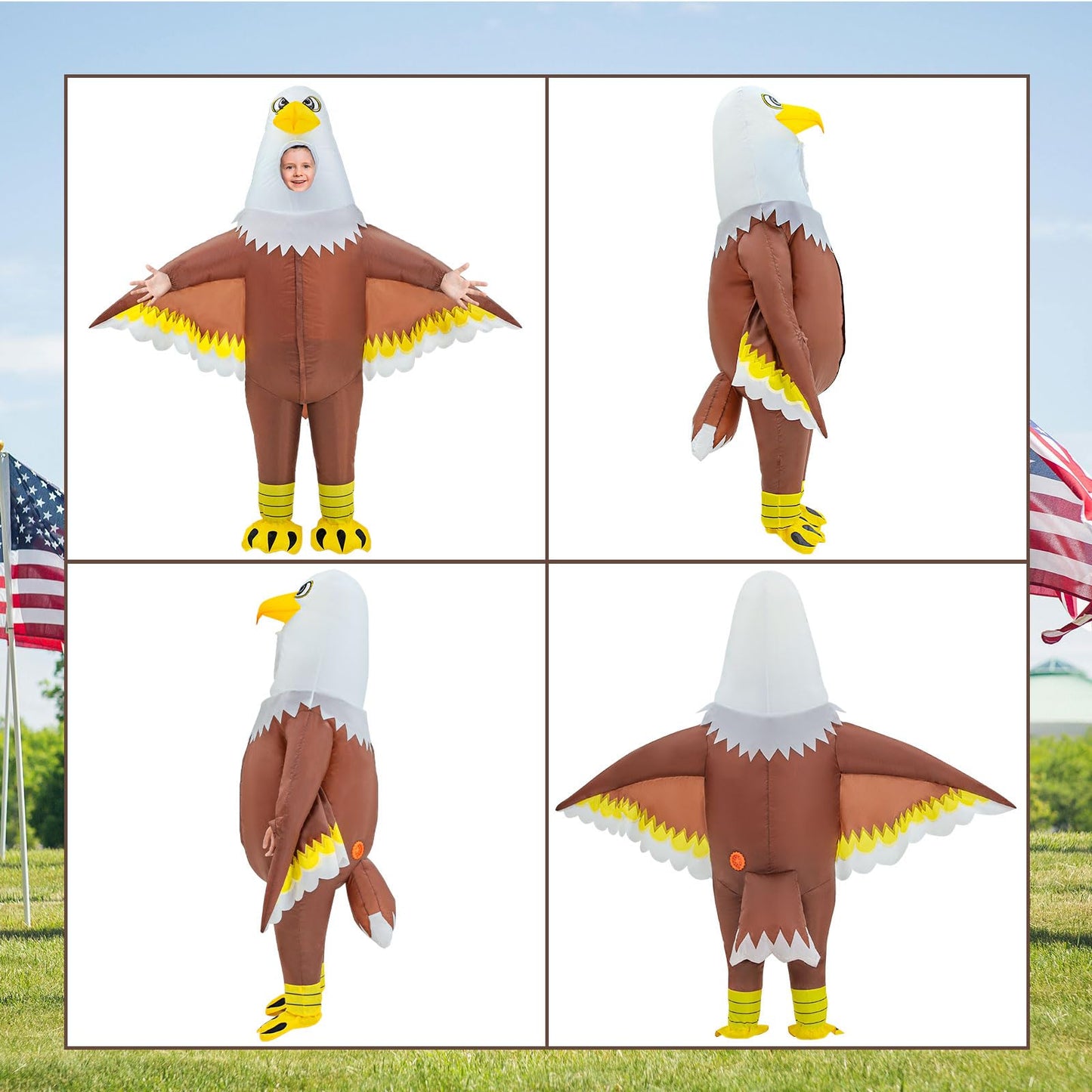 Seeds Of Light Eagle Inflatable Costume,Kids Independence Day Inflatable Costume,Funny Blow Up Costumes For Kids