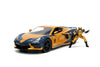 Jada Toys Marvel Wolverine X-Men 1:24 2020 Chevy Corvette Die-Cast Car with 2.75 Wolverine Figure
