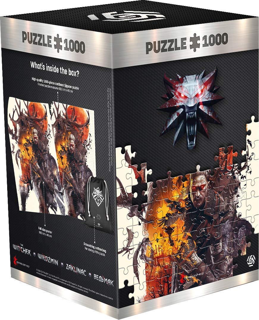 The Witcher 3: Wild Hunt Monsters | 1000 Piece Jigsaw Puzzle | Includes Poster And Bag | 68 X 48 | For Adults & Kids Age 14 Year