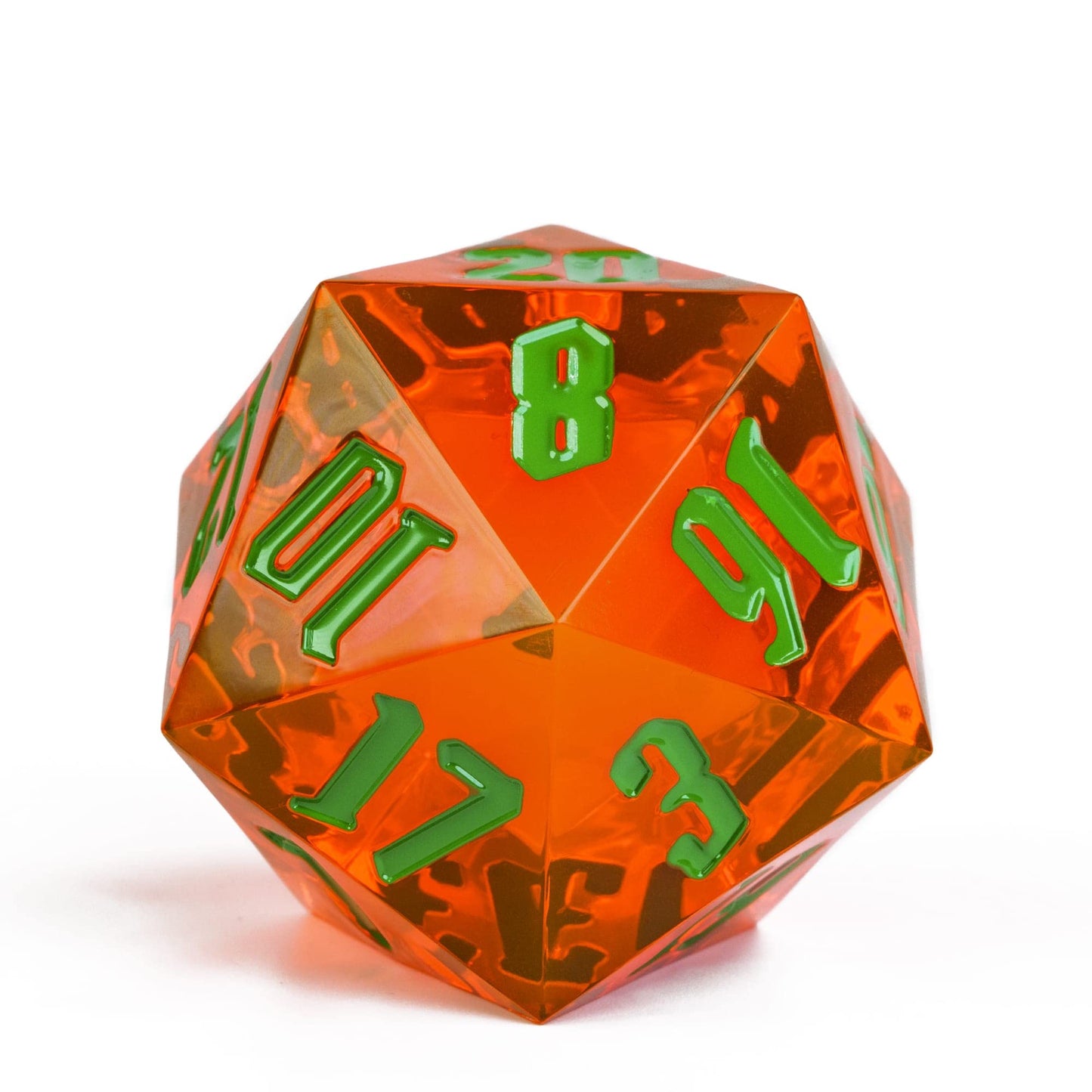 Poludie D20 Single Dice 55mm, 20 Sided DND Dice, Giant D20 D&D Polyhedral Dice Large D20 with Dice Gift Box for Dungeons and Dra