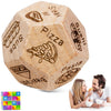 Metaroki Dice For Couples, Food Decision Dice Games, Wooden Date Night Dice Gift For Boyfriend, Girlfriend, Wife, Husband, For C