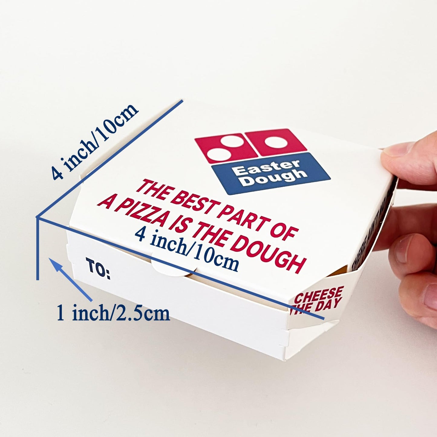 4 Pack Easter Basket Stuffers, Money Box For Cash Gift For Kids Teens, Money Holder, Gift Card Holder, Mini Pizza Box Easter Dou