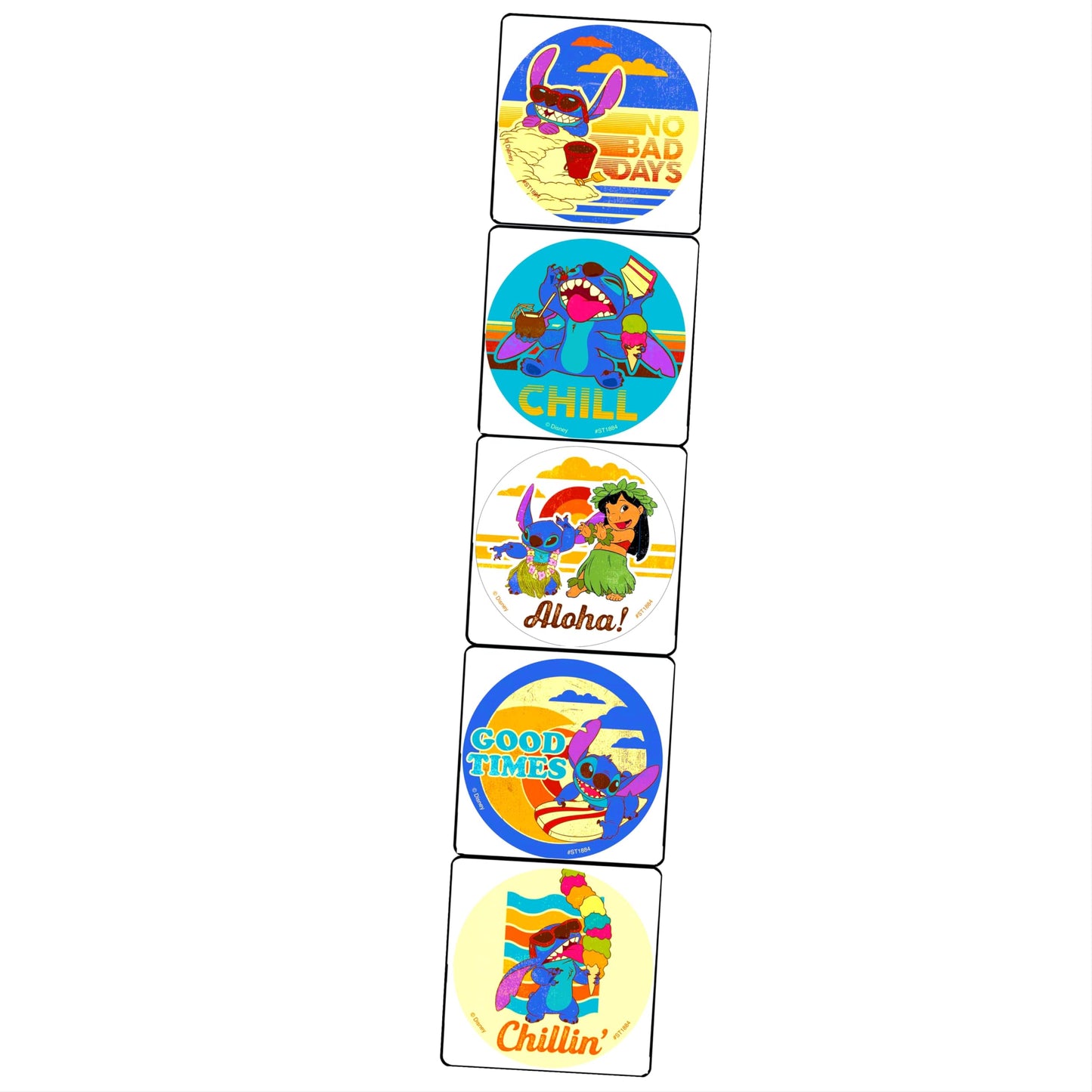 Lilo & Stitch Coloring and Activity Sticker Book - Bundle Includes Stich Coloring Book & Stickers, Thank You Card Craft, and Mor