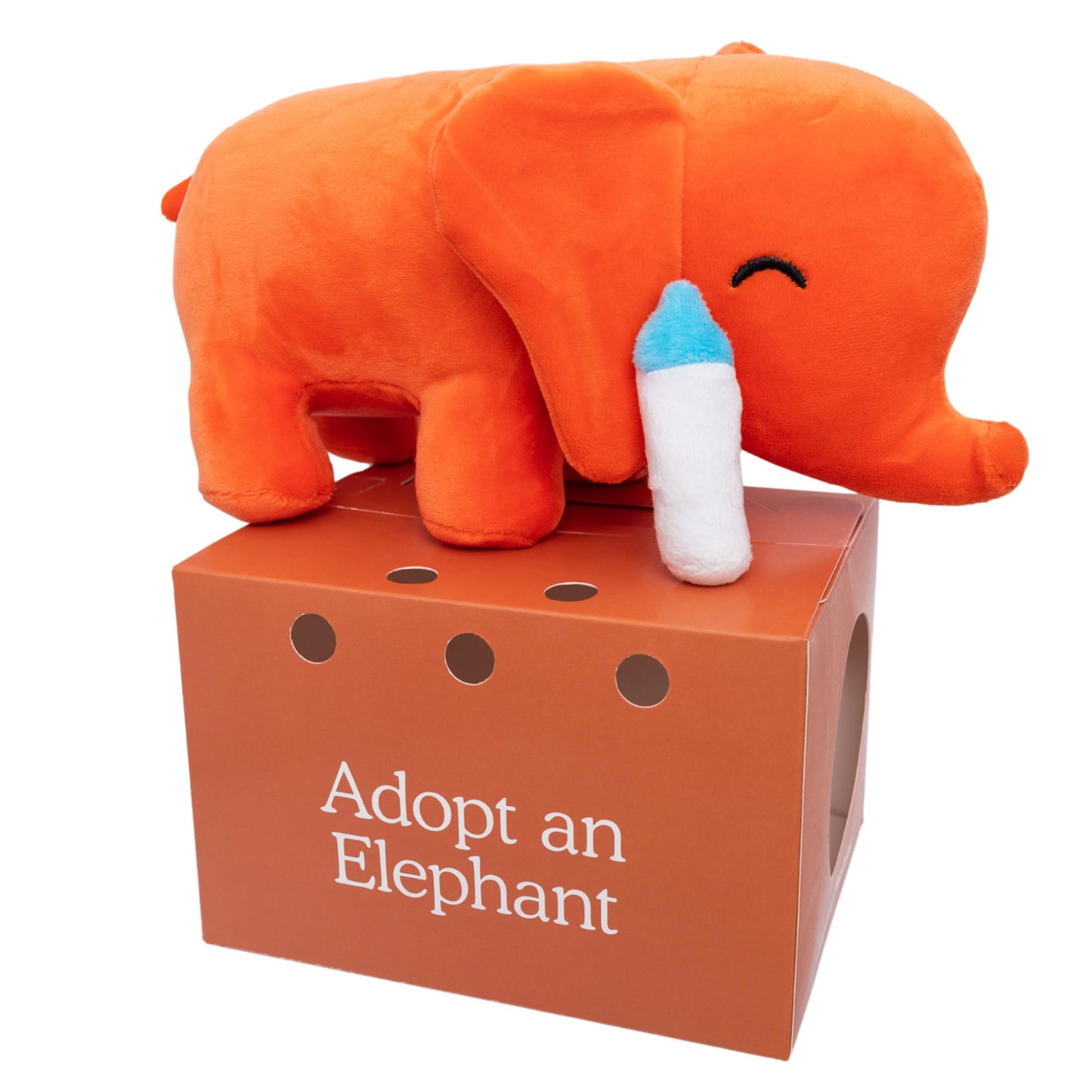 Follow Your Legend Timmy 9'' Baby Elephant Plushie With Milk Bottle - Adopt Me Plushies, Stuffed Animal, Cute Plushies