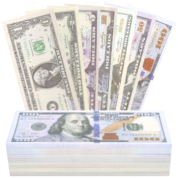 BSSuperU 210 Pcs Movie Prop Money Copy Money Play Money , Education Learning Toy for Music Video, Develops Early Math Skills