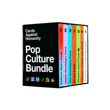 Cards Against Humanity: Pop Culture Bundle  6 Popular Themed Packs + 10 All-New Cards