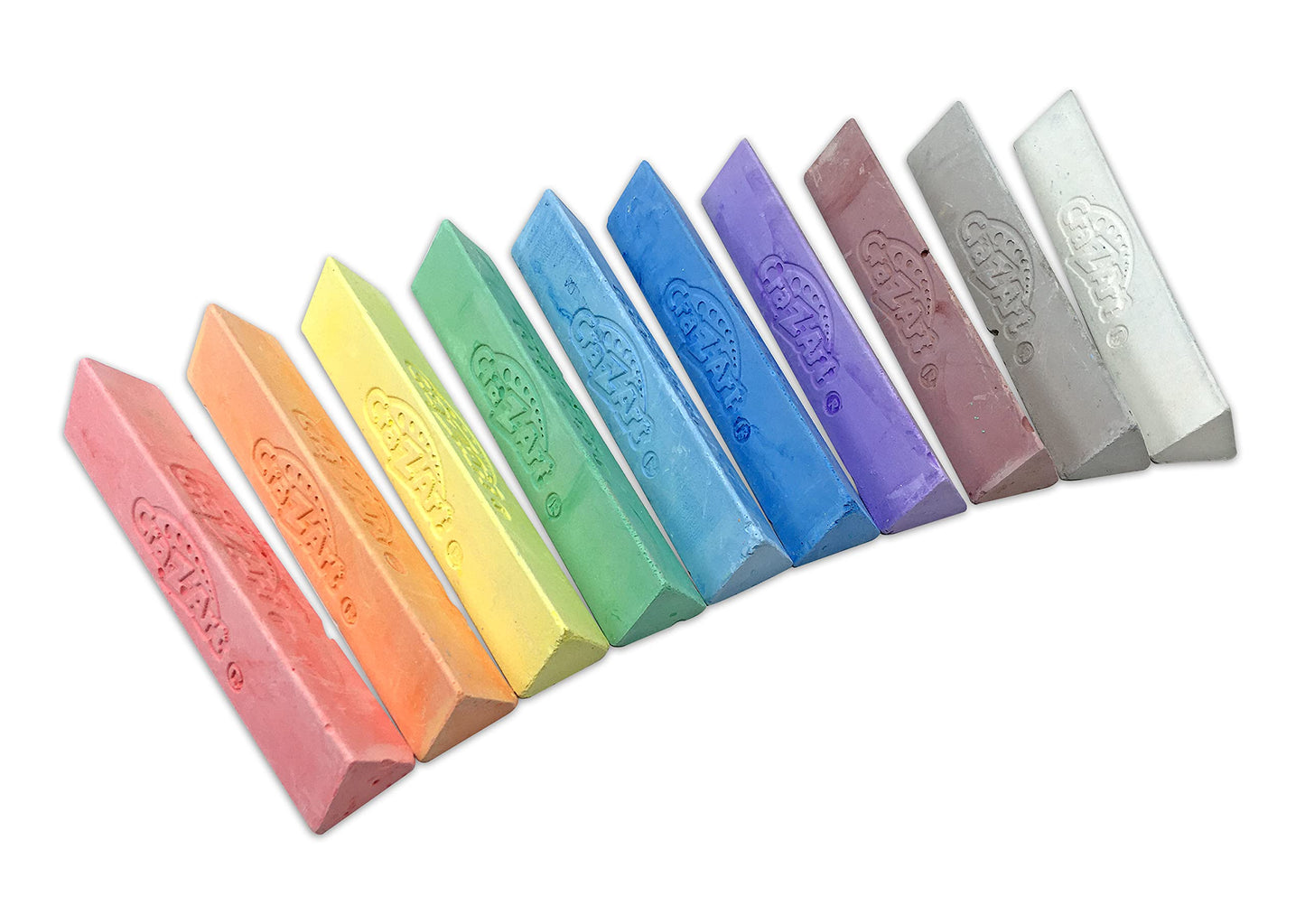 Cra-Z-Art 48 Piece Washable Triangle Sidewalk Chalk Set