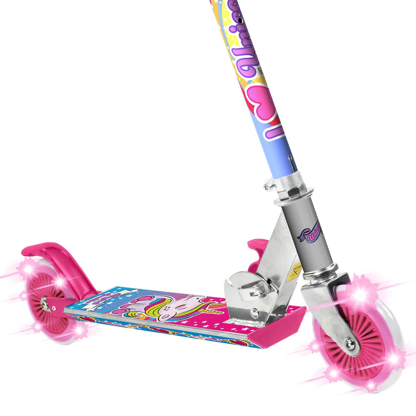 Ozbozz Unicorn Magical Sparkles Scooter With Flashing Wheels