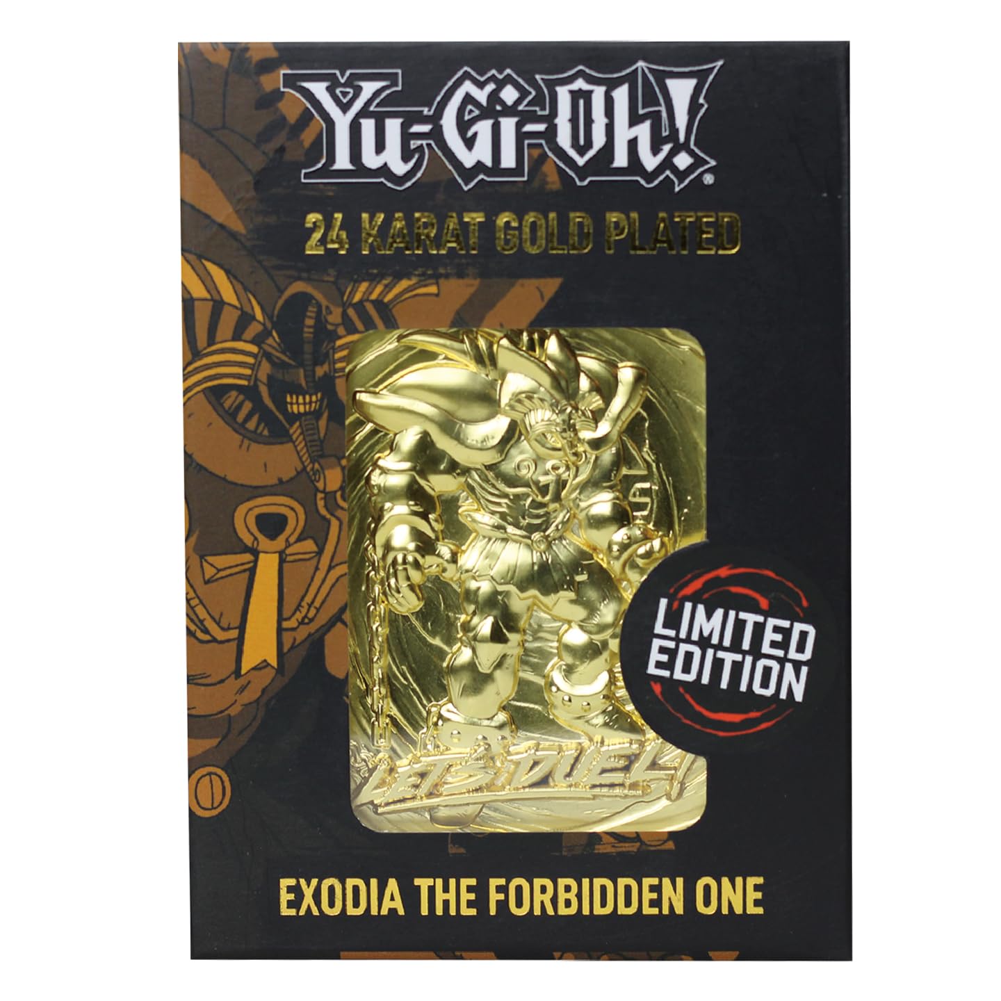 Fanattik Kon-Ygo26G Yu-Gi-Oh-Limited Edition 24K Gold Plated Collectible Exodia The Forbidden One