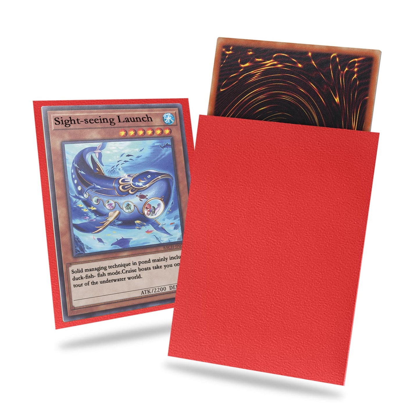 Ruby Yu-Gi-Oh Card Sleeve 200 Pack, Japanese Small Card Sleeves Photocard Sleeves Yu-Gi-Oh Sleeves, Back Textured Perfect Shuffl