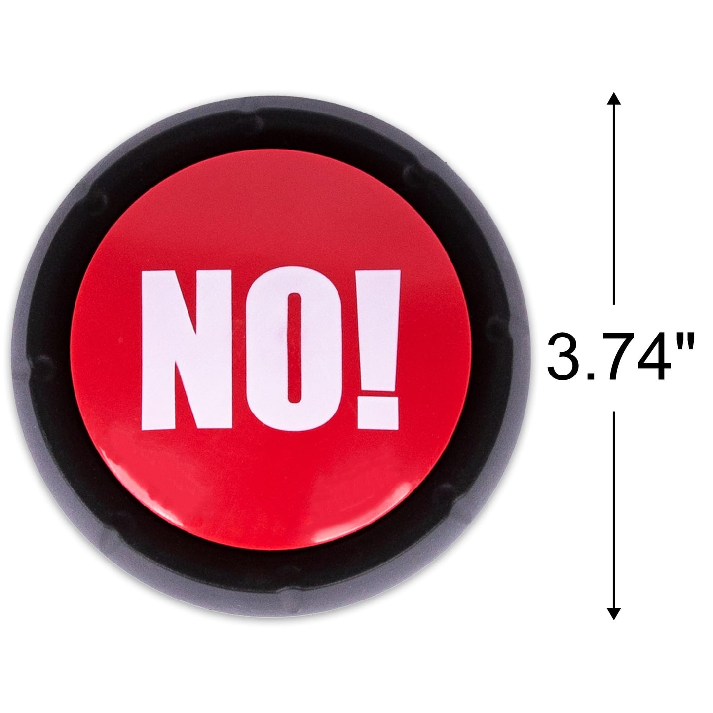 Artcreativity No Button - 1 Piece - Toy Noise Button For Desk With 10 Sound Variations - Funny Buttons With Sound - Novelty Toys