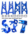 RCMYou Alloy Suspension Arm & Steering Blocks Upgrade for ARRMA Granite/Senton 4x4 & Vorteks 4x4, Navy Blue