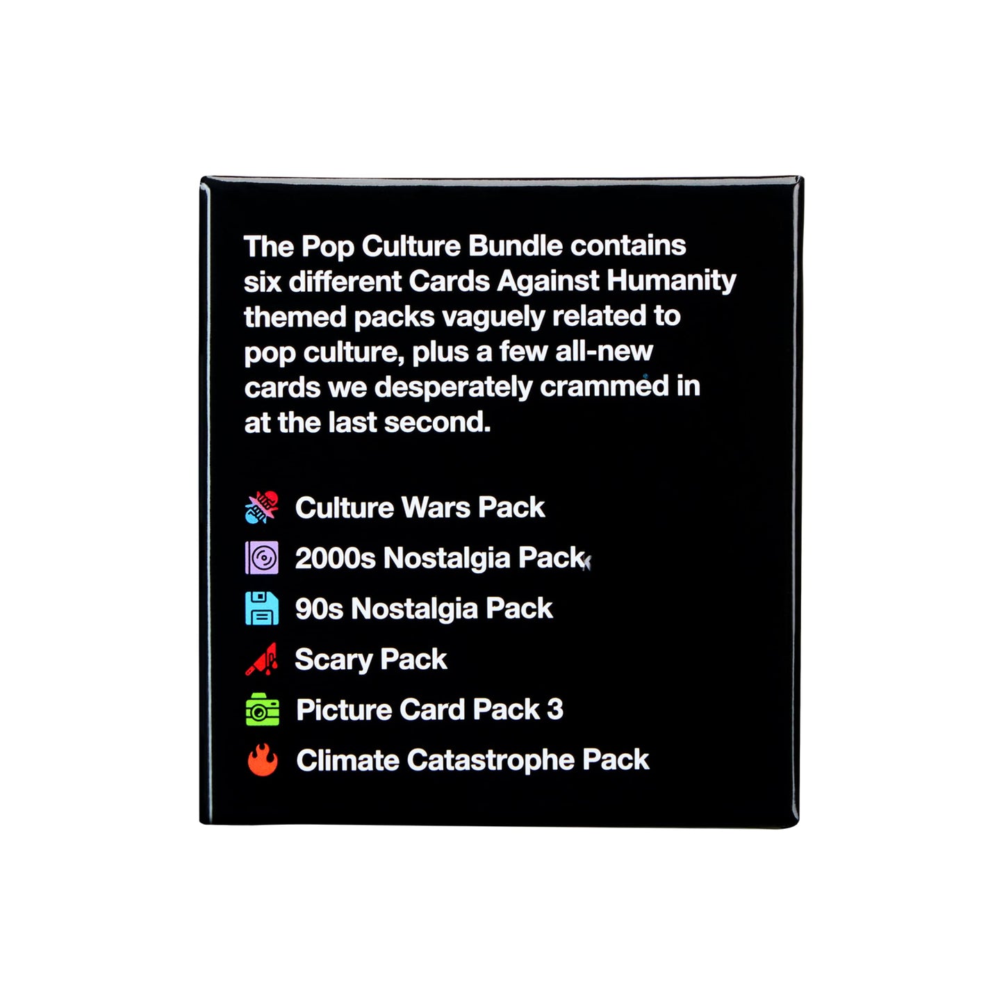 Cards Against Humanity: Pop Culture Bundle  6 Popular Themed Packs + 10 All-New Cards
