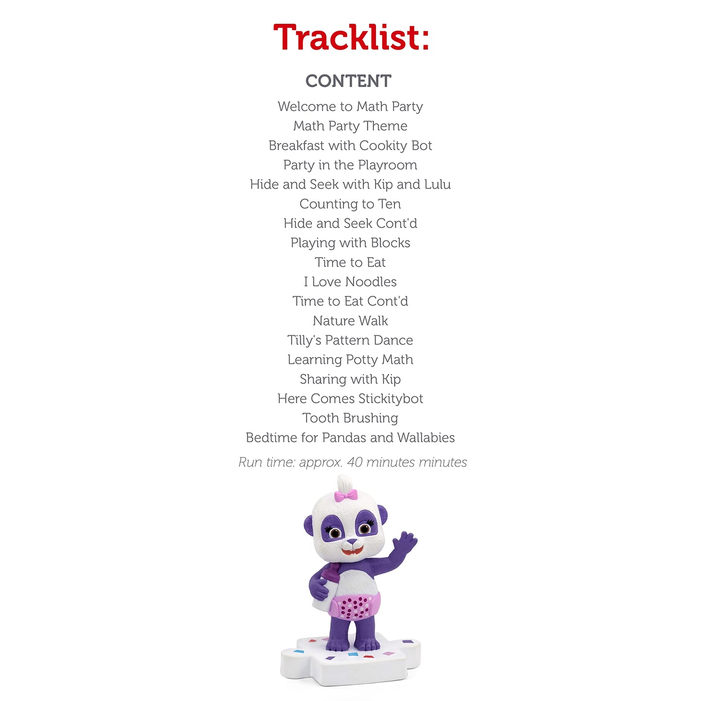 Tonies Lulu Audio Toy Figurine From Word Party Presents Math