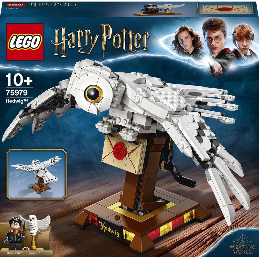 Lego Harry Potter Hedwig 75979 Cool, Collectible, Mechanical Toy, Hedwig The Owl Delivering A Letter From Hogwarts; Great Christmas Or Birthday Gift For Kids Who Love Harry Potter Toys (630 Pieces)