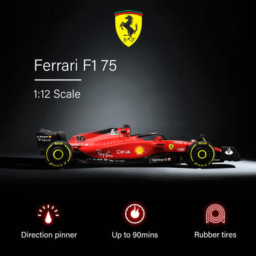 Voltz Toys Authentic Licensed 1:12 Ferrari F1 75 Remote Control Car - F1 Collection Rc Car Series For Kids And Adults - 2.4Ghz R