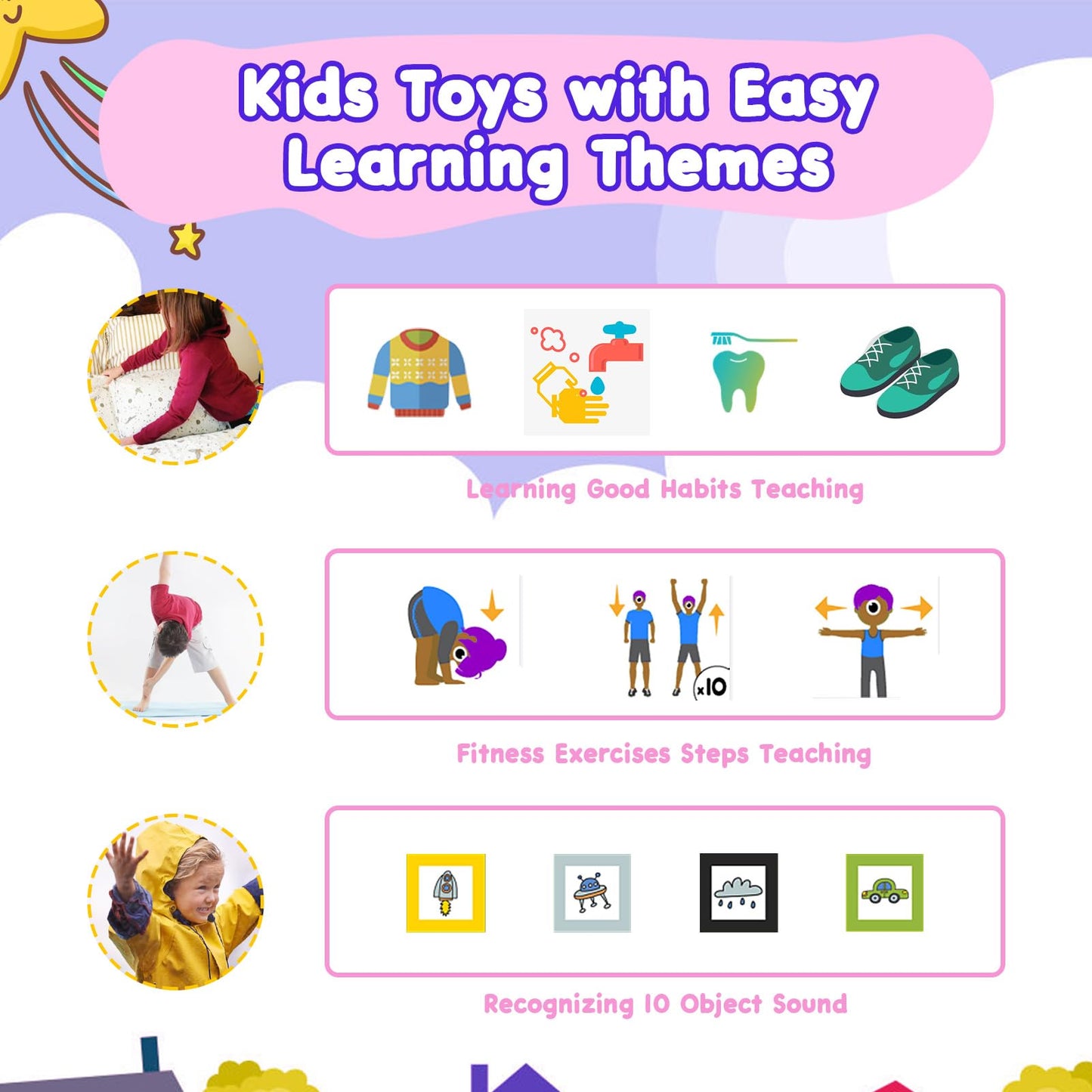 Smart Watch for Kids Toys, Gifts for 3-10 Year Old Girls Boys, 1.44 Touchscreen with 20 Puzzle Games Toddler Educational Toys Ca