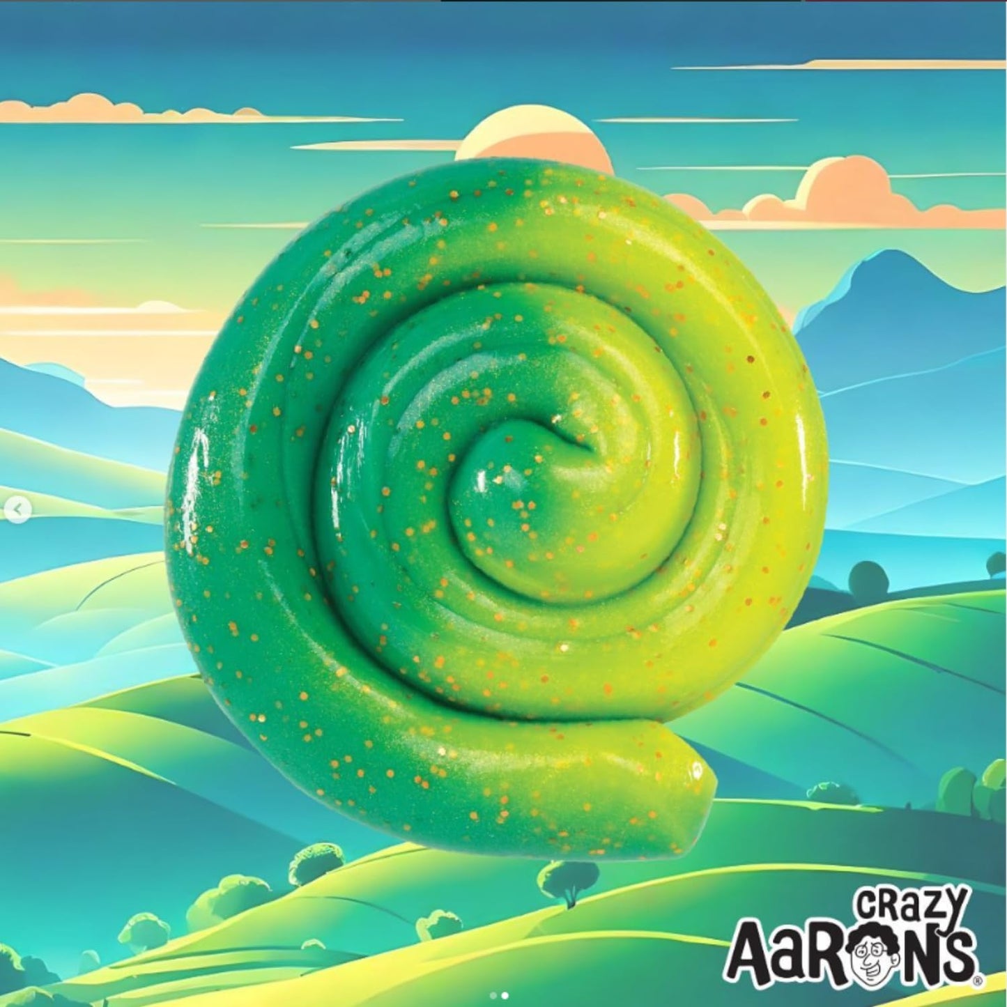Crazy Aaron'S Color Changing Putty - 4' Magic Dragon Hypercolor - Green And Yellow Color Changing Putty, Never Dries Out