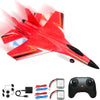 Crohorizon Rc Plane For Kids 12 Years And Up,2Ch Red Flying Fighter Plane,Foam Remote Control Airplane For Boys Girls With 2 Bat