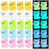 HFAYDZSW Luminous Mini Resin Cat, Miniature Cat, 20Pcs Glow in The Dark Tiny Cat Ornament for Garden Landscape Aquarium Dollhous