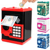 Pup Go Electronic Piggy Bank for Kids Ages 3-12 Years Old Money Safe with Pasdecorative replica blade Protection Auto Cash Scroll & Coin Slot Money Saving Box Cool Birthday for Boys & Girls (Red)