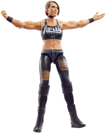 WWE Rhea Ripley Action Figure, Posable 6-in Collectible for Ages 6 Years Old and Up