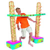 Fun Express Limbo Game, 5 Feet Tall, How Low Can You Go Vinyl Limbo Outdoor Game Set, 3 Pieces, Great For Luau, Cookout, Pool Pa