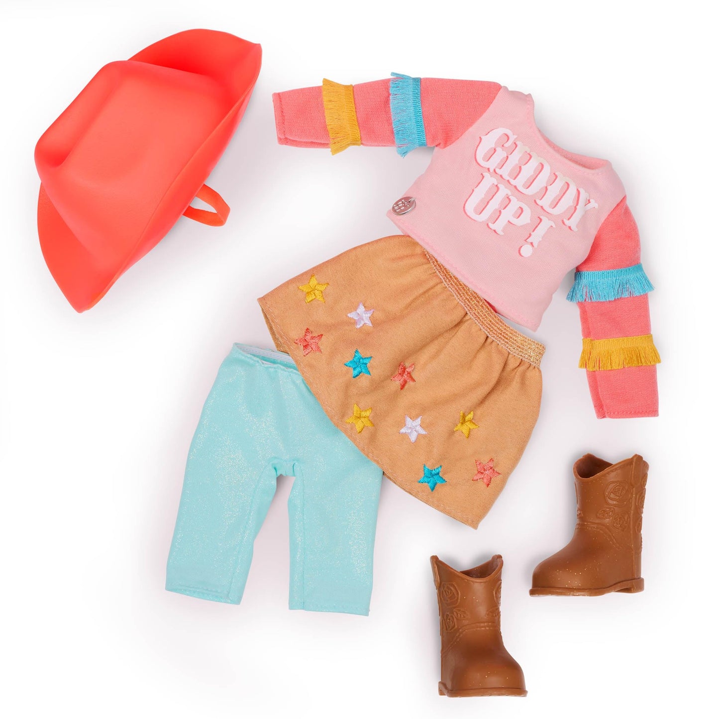 Glitter Girls - 14-Inch Equestrian Doll and Horse - Blue Eyes & Blond Hair - Tan Coat with Pink & Blond Mane - Removable Doll Cl