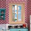 Iland Dollhouse Window, 1/12 Scale Accessories, Wooden Window Panes & Trims (Classic Push-Out)