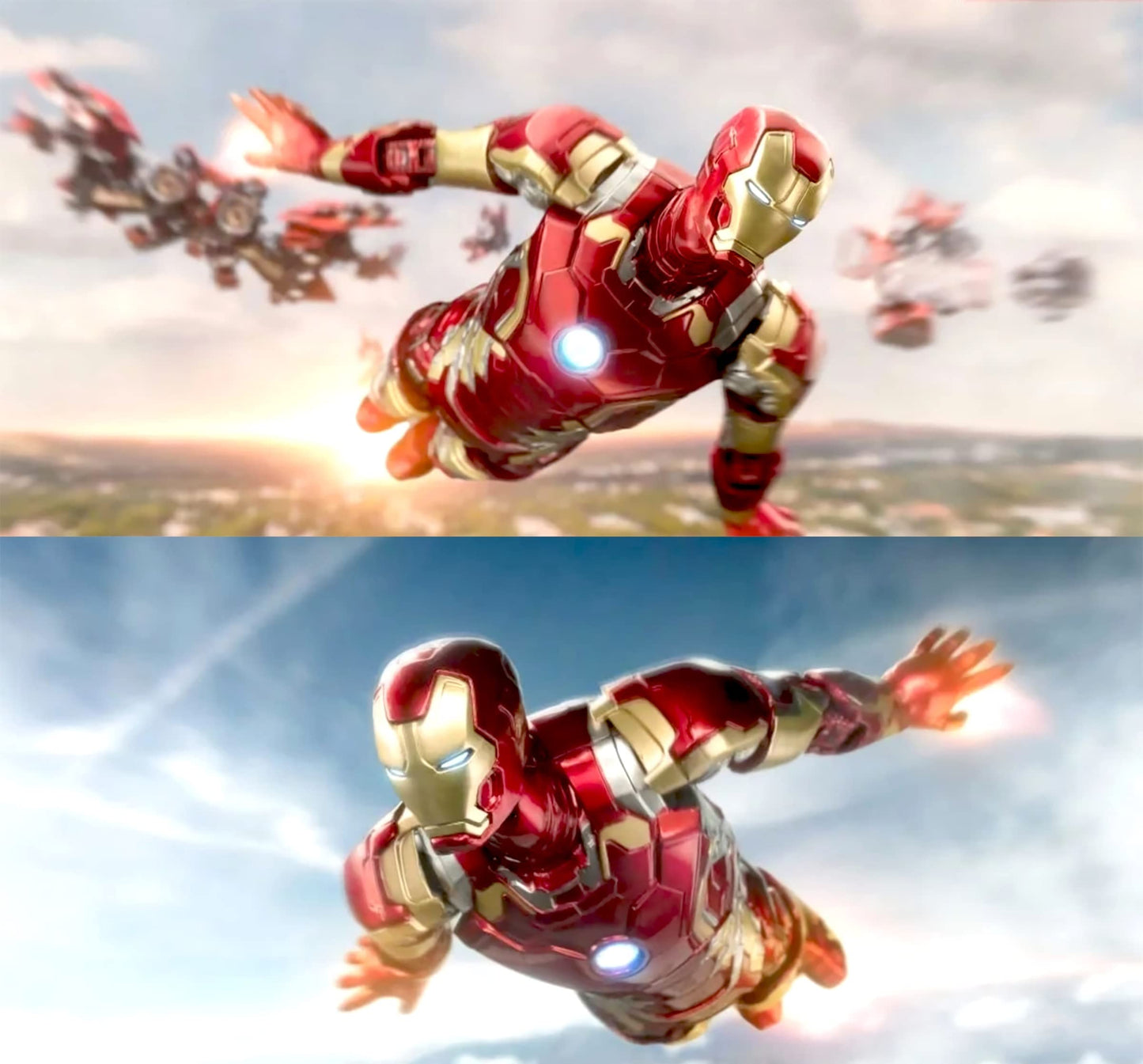 Ovonni Ironman Mk43 Action Figure,Exquisite Painting All Joints Movable 7 Inch Collectible Toy