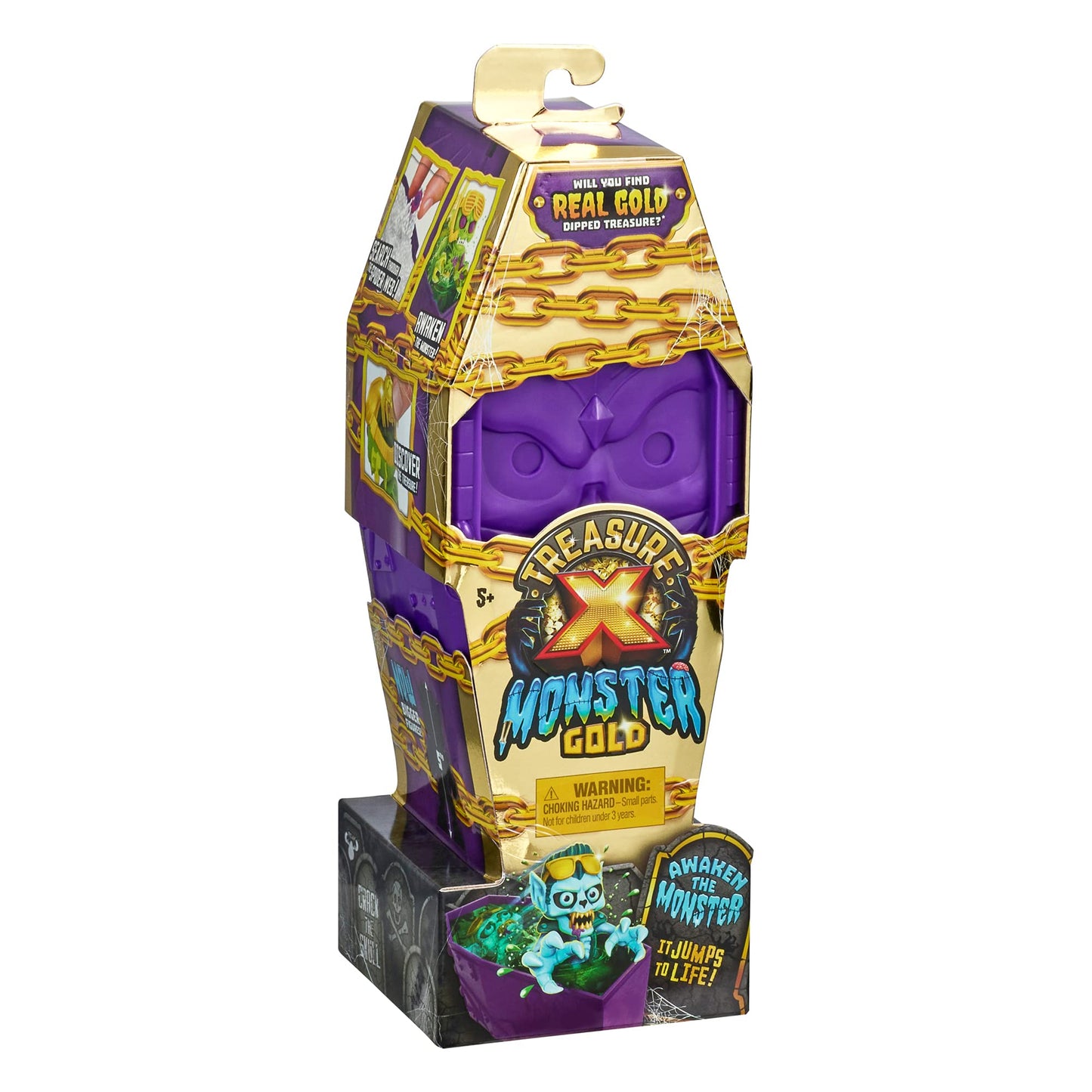 Treasure X Monster Gold- Monster Coffin - 13 Levels of Adventure - Will You find Real Gold Dipped Treasure? (Pack of 2)