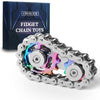 Fidget Toys For Adults Metal Fidget Bike Chain Assemble Fidgets Spinners Toy For Teens Cool Gadgets Desk Office Gift Anxiety Rel