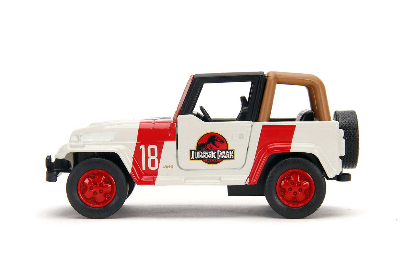 Jada Toys Jurassic World 1:32 Jeep Wrangler Die-cast car, Toys for Kids and Adults
