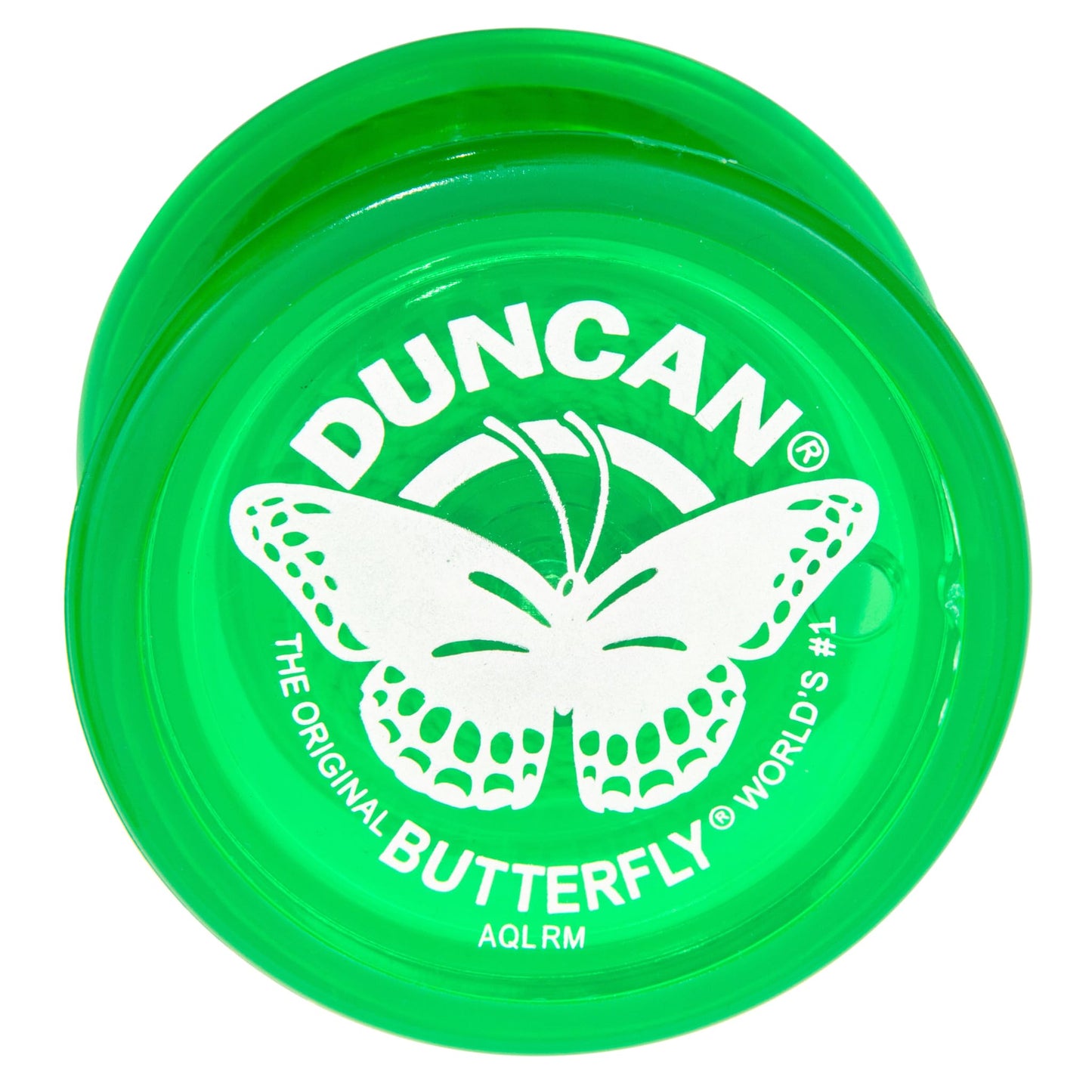 Duncan Toys Butterfly Yo-Yo, Beginner Yo-Yo With String, Steel Axle And Plastic Body, Green