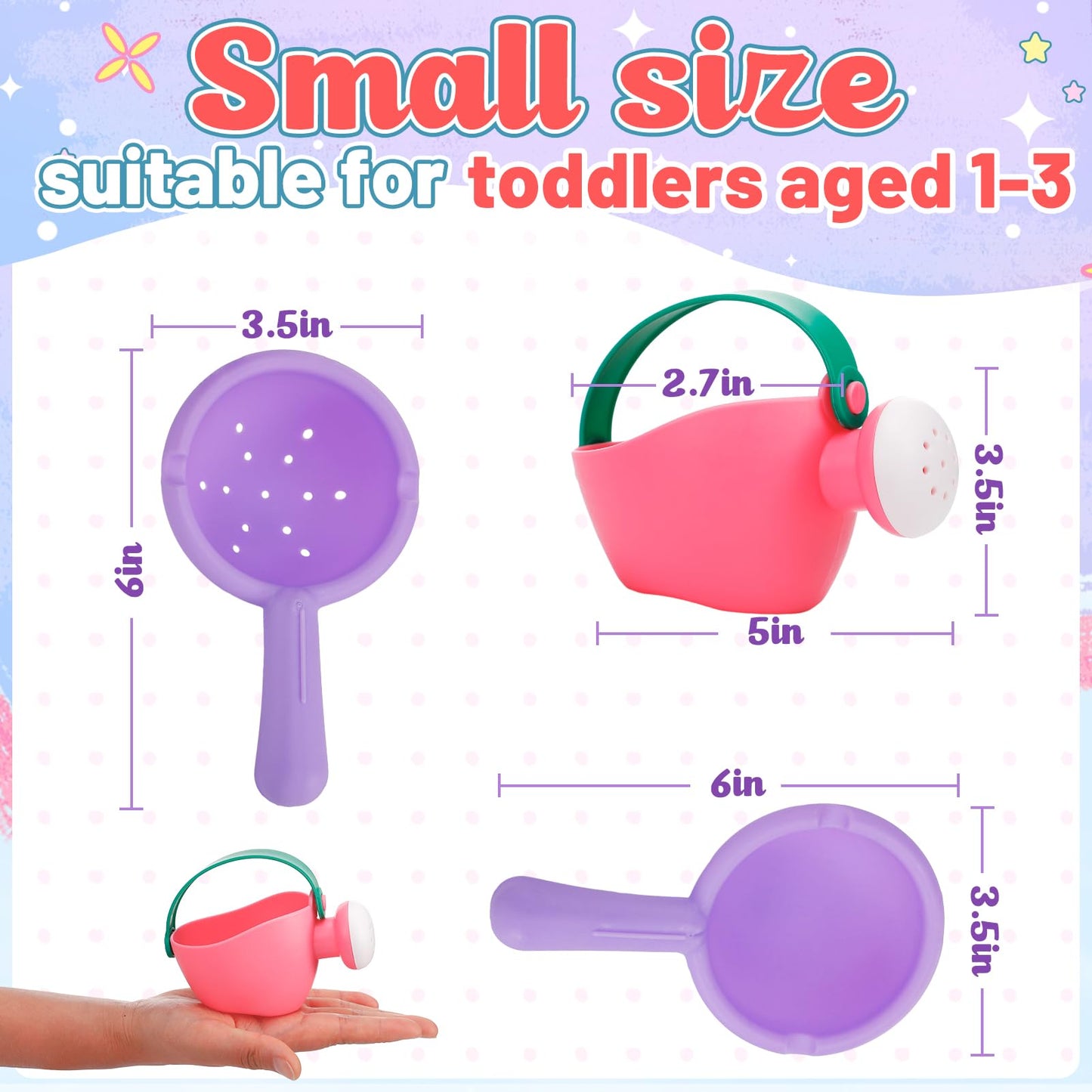 Biubee Bath Toys For Toddlers Age 1-3 - Small Baby Bath Tub Swimming Pool Water Table Toys, Soft Mold Free Water Toys Fun Tactile Training Newborn Gifts, Pink, 3Pack