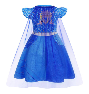 WonderBabe Princess Costume Kids Halloween Birthday Party Costumes Princess Movie Chloe Role Cosplay Outfits size 6-7 Years