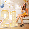 Imprsv 3Ft 21St Birthday Decorations Numbers: 21St Birthday Party Anniversary Decorations Large Light Up Numbers 21 For Him Her